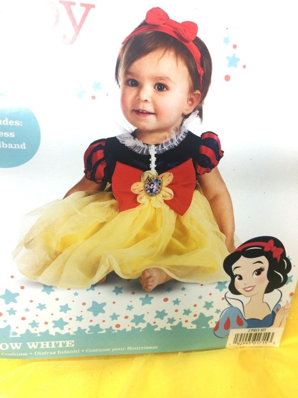 Disney Baby Snow White 2 Piece Costume Dress Headband Size 2T  NWT